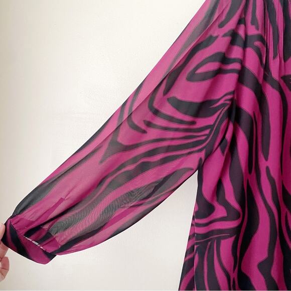 Dennis by Dennis Basso | Long Sleeve Button Down Blouse Top Ruffles Plus 2X - Picture 4 of 8